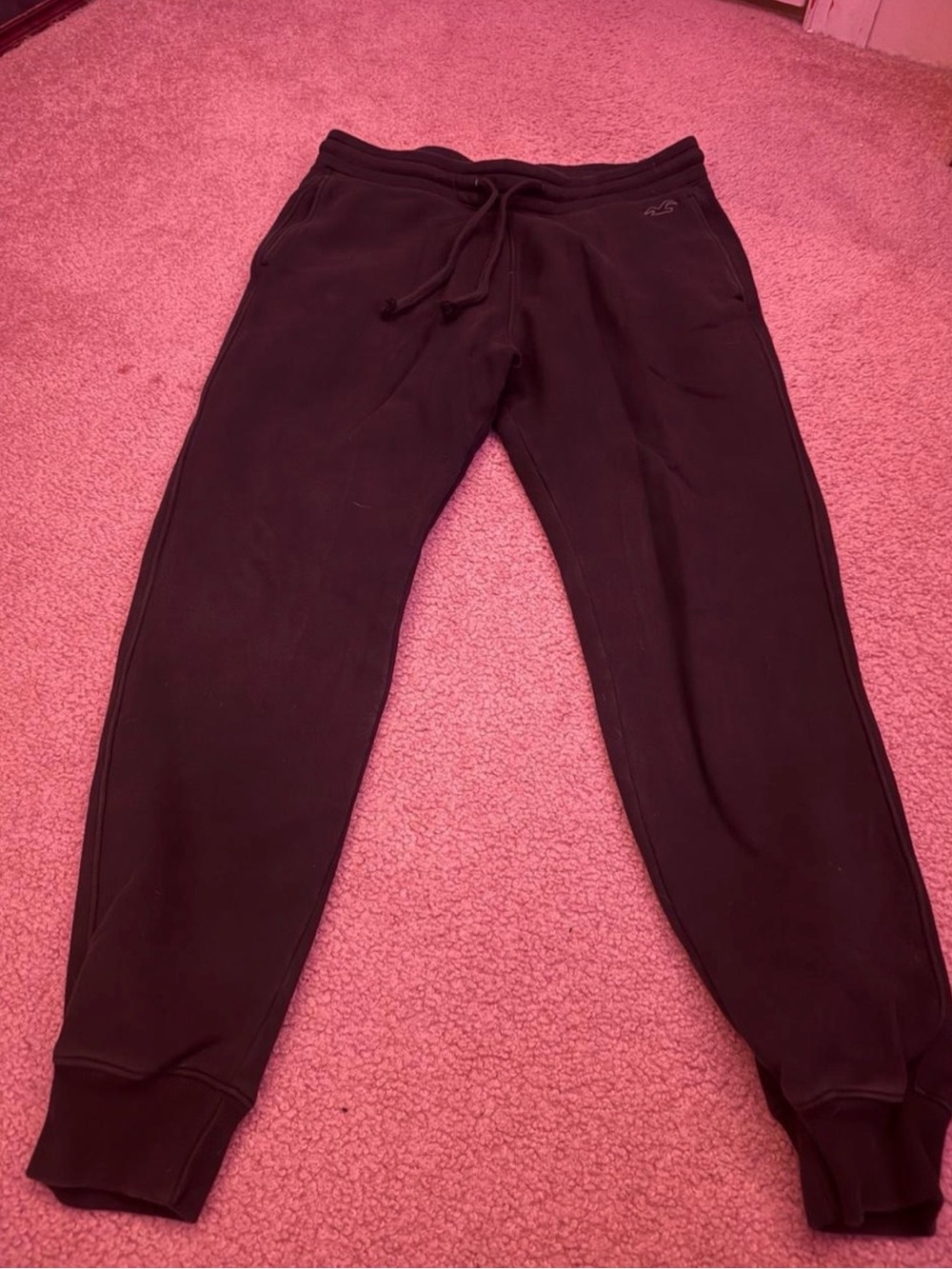 Hollister Black Drawstring Joggers - Picture 2 of 4